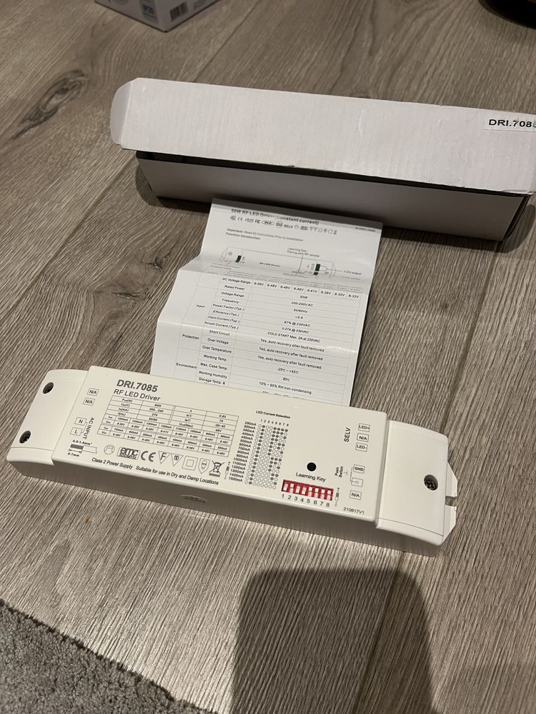 Zasilacz Led driver 50W 250mA-1500mA dei.7085 CLAREO