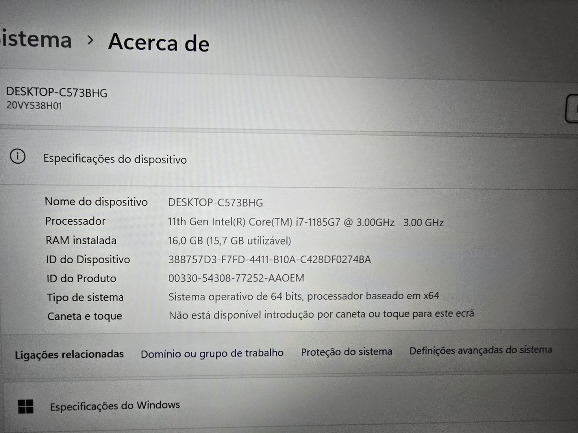 Portátil Lenovo ThinkPad P14s Gen 2