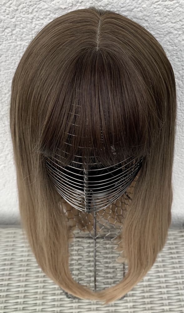 Premium Ultra brąz z blondem ombre, peruka, długie włosy