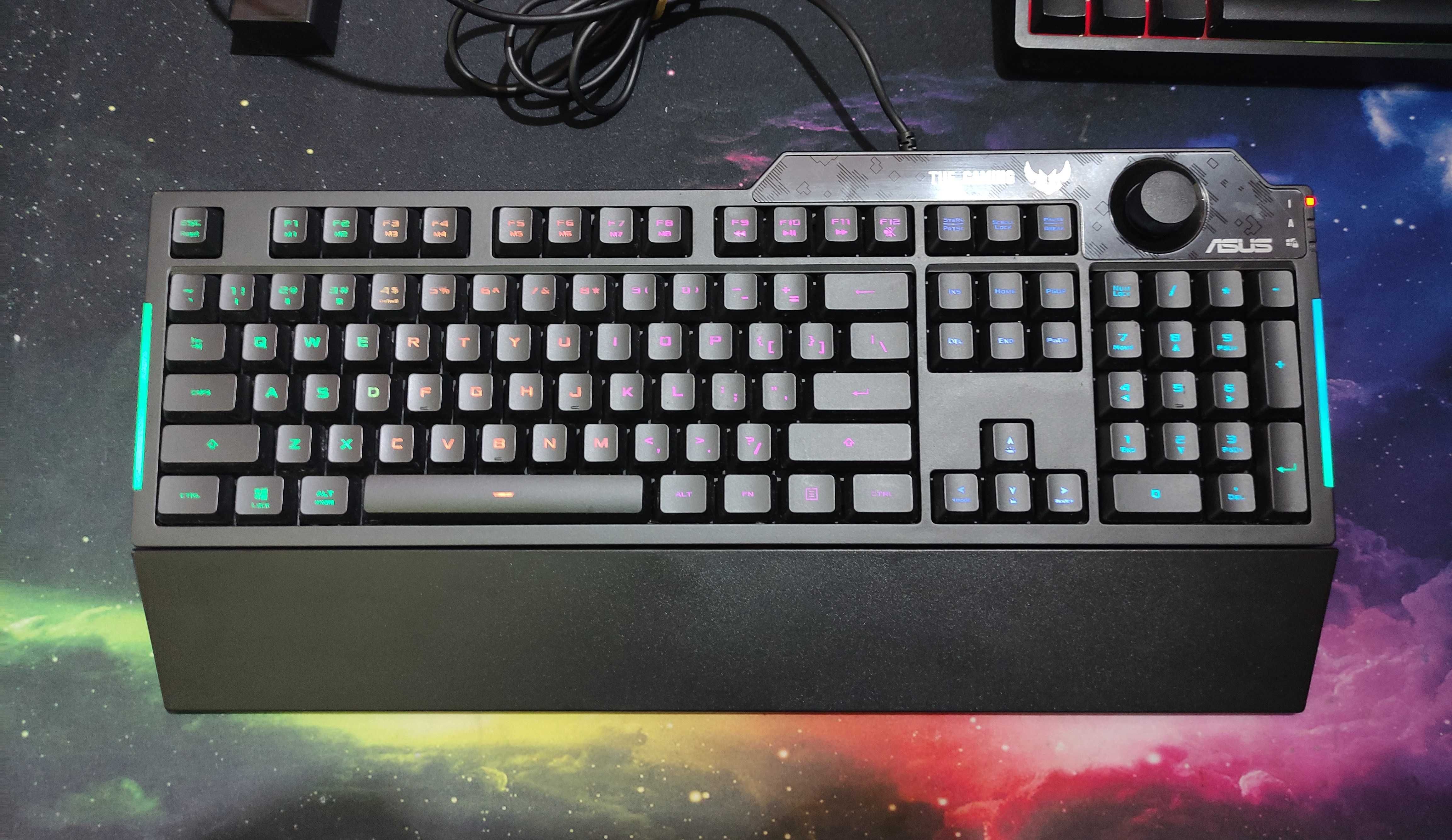 Klawiatura usb ASUS TUF Gaming K1 Rgb membranowa bdb stan.