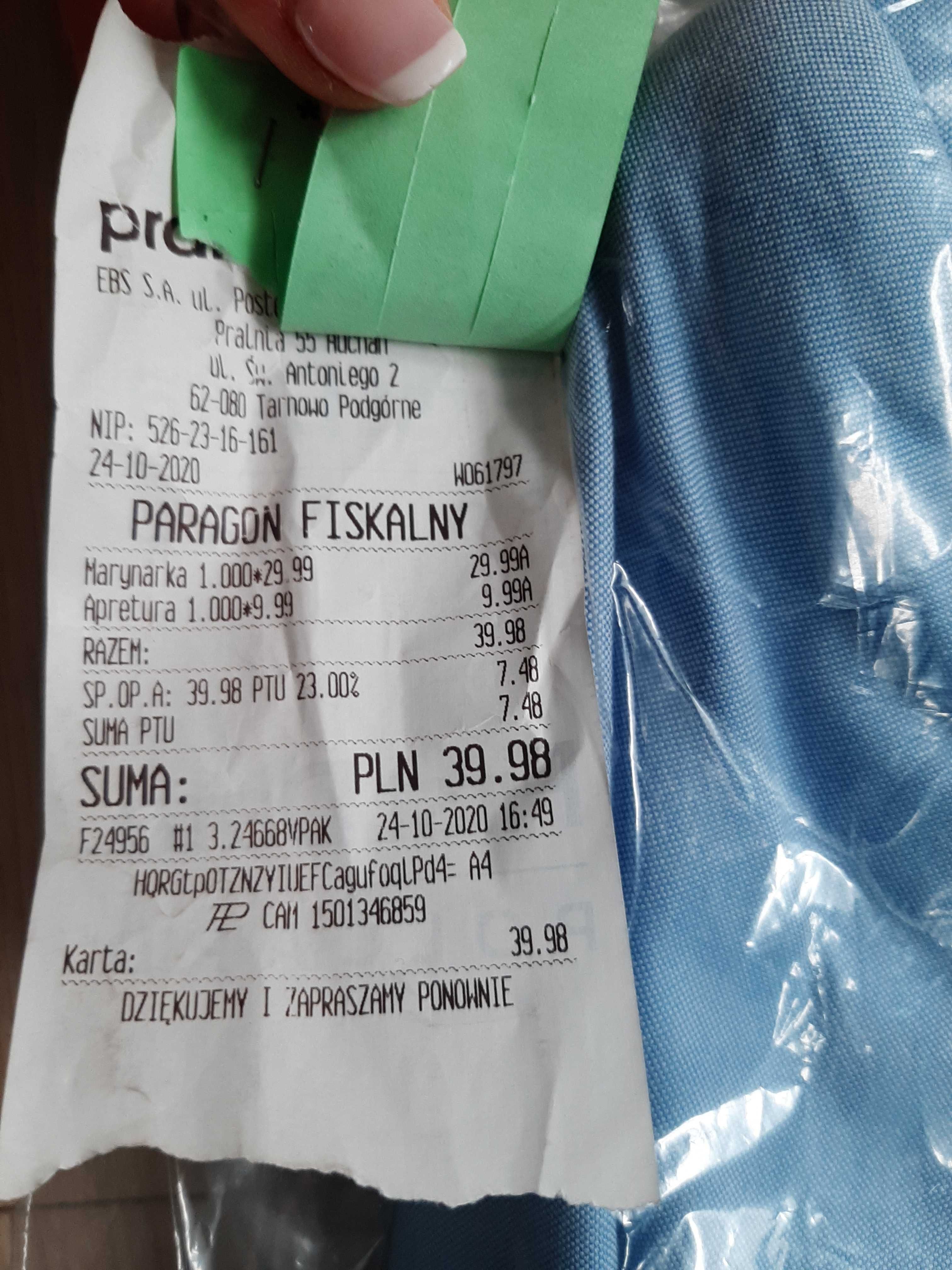 H&M Niebieska Marynarka Męska/Młodzieżowa na 170 cm Wzrostu