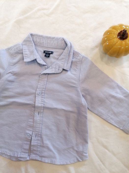 Camisa Azul de Bebé Menino