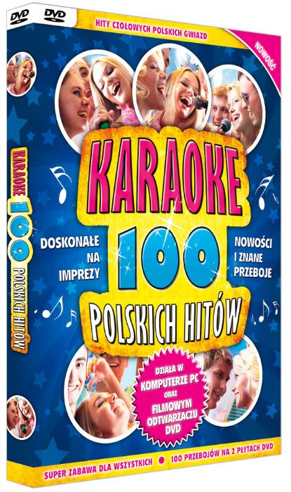 Karaoke 100 Polskich Hitów + mikrofon z głośnikiem