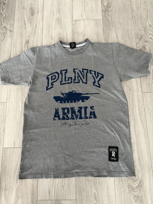 Szary t-shirt PLNY ARMIA L