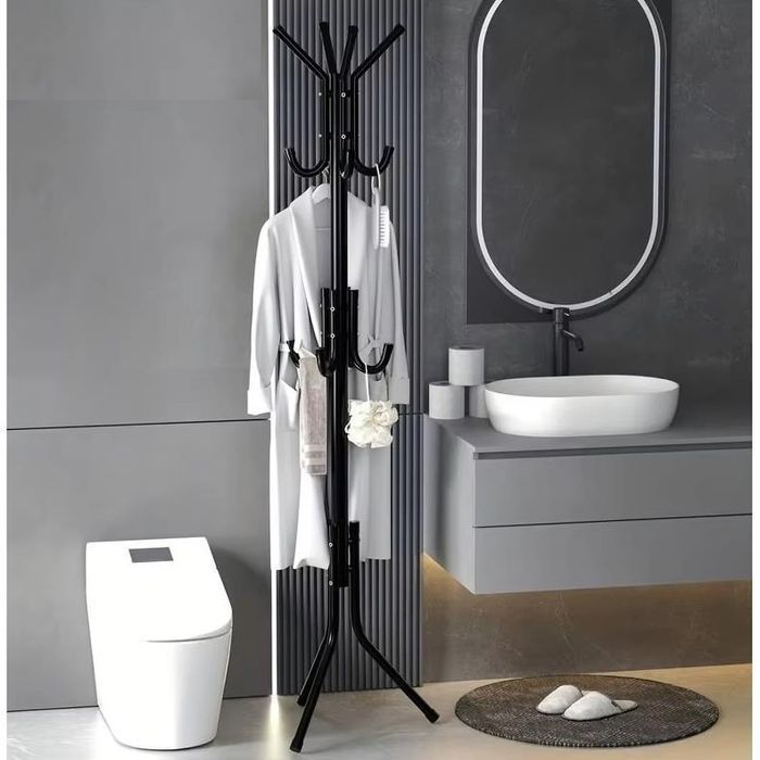 Wieszak Stojący Podłogowy Na Ubrania Kurtki Stojak Metalowy Loft