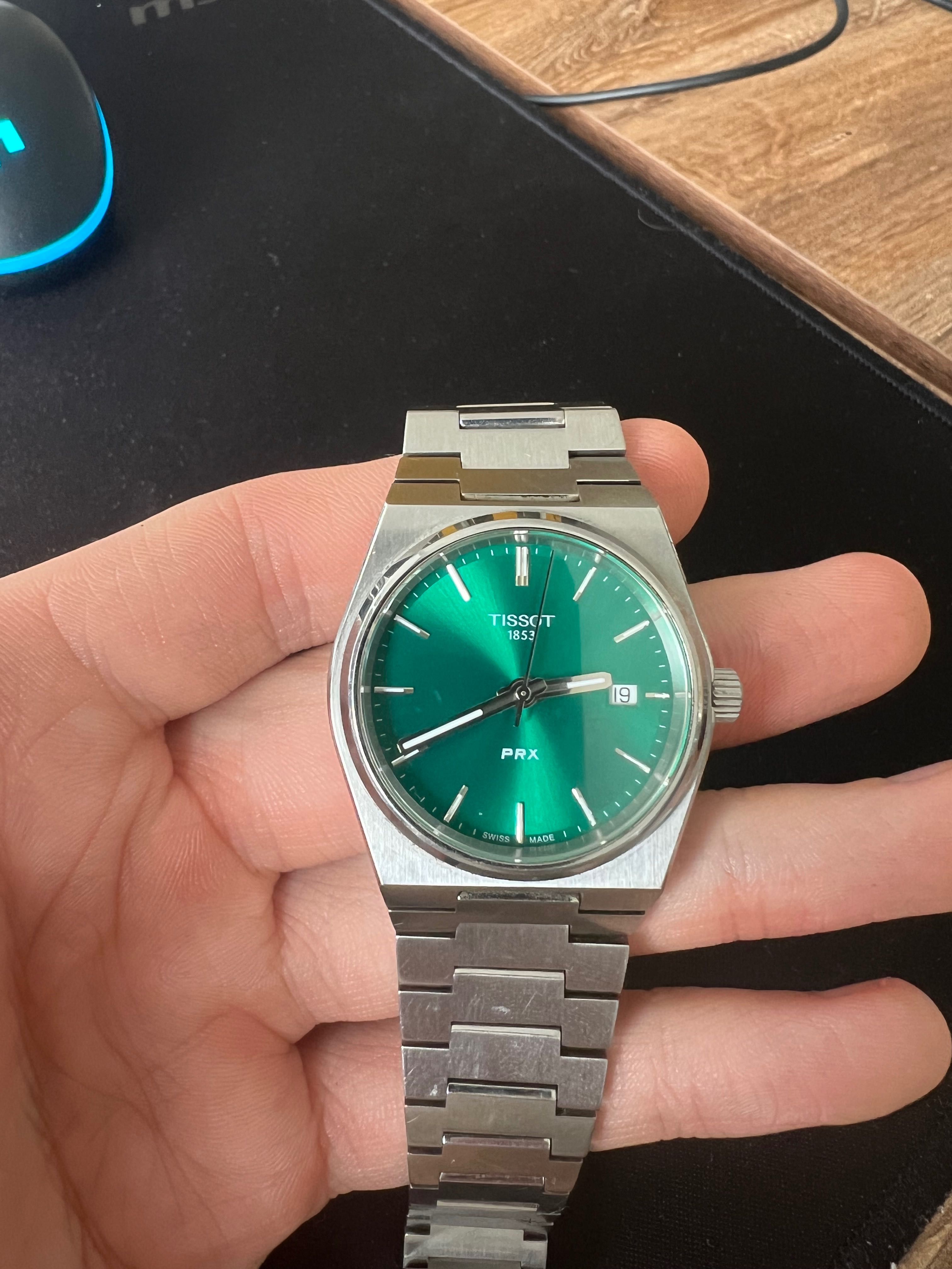 Tissot PRX Green Dial 35mm t137.210.11.081.00