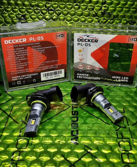 LED Decker Pl 05 H7/H1/H4  5500K 30W 9-32V 7000Lm під штатне кріплення