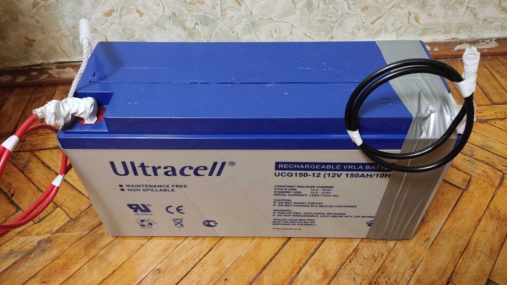 Гелевый аккумулятор 12 Вольт 150 А*ч Ultracell Gel UCG 150-12 150 Ah