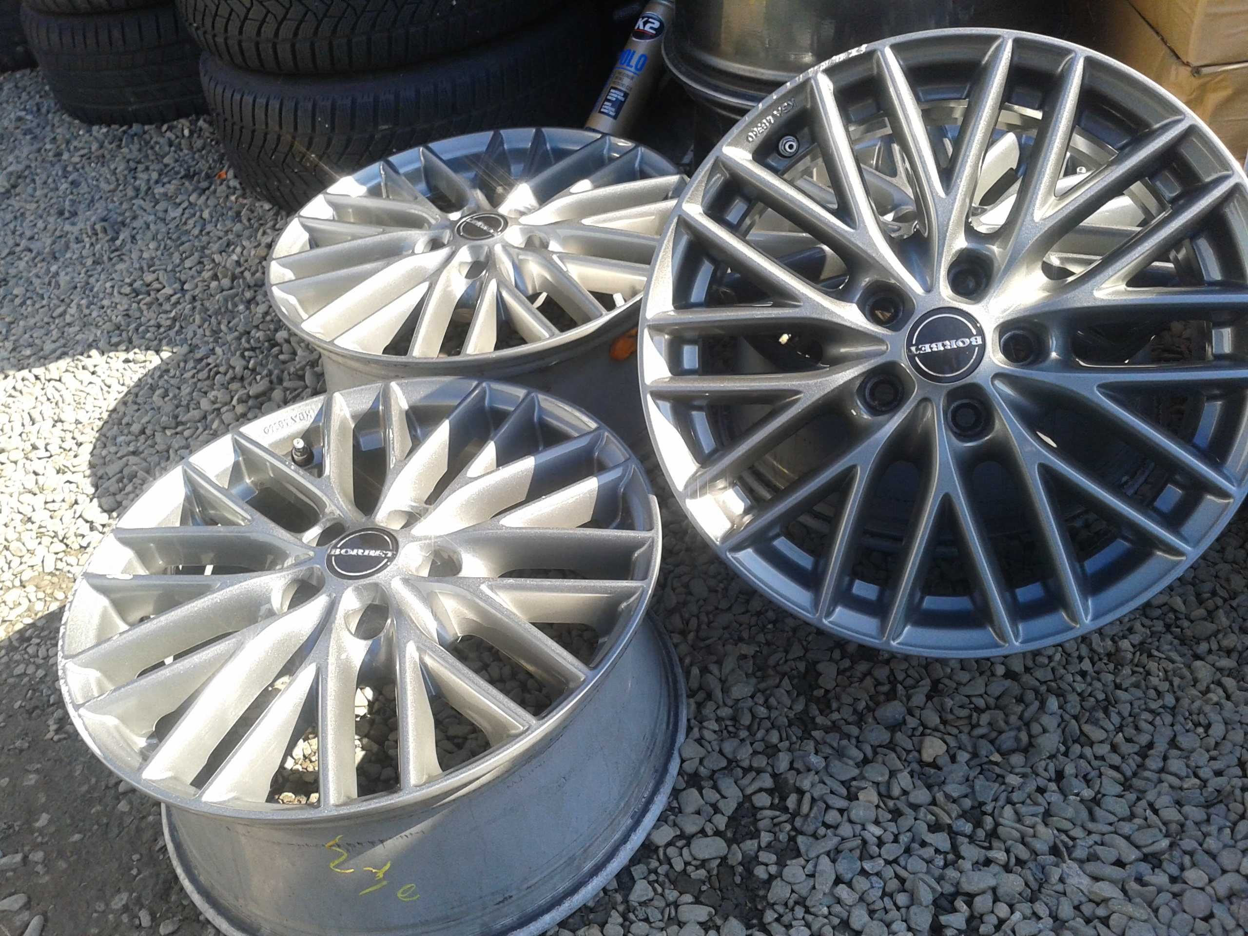 felgi r17 borbet szare audi a3 a4 a6 q2 q3 b7 b8 b9 c6 c7 5x112 8v 8p