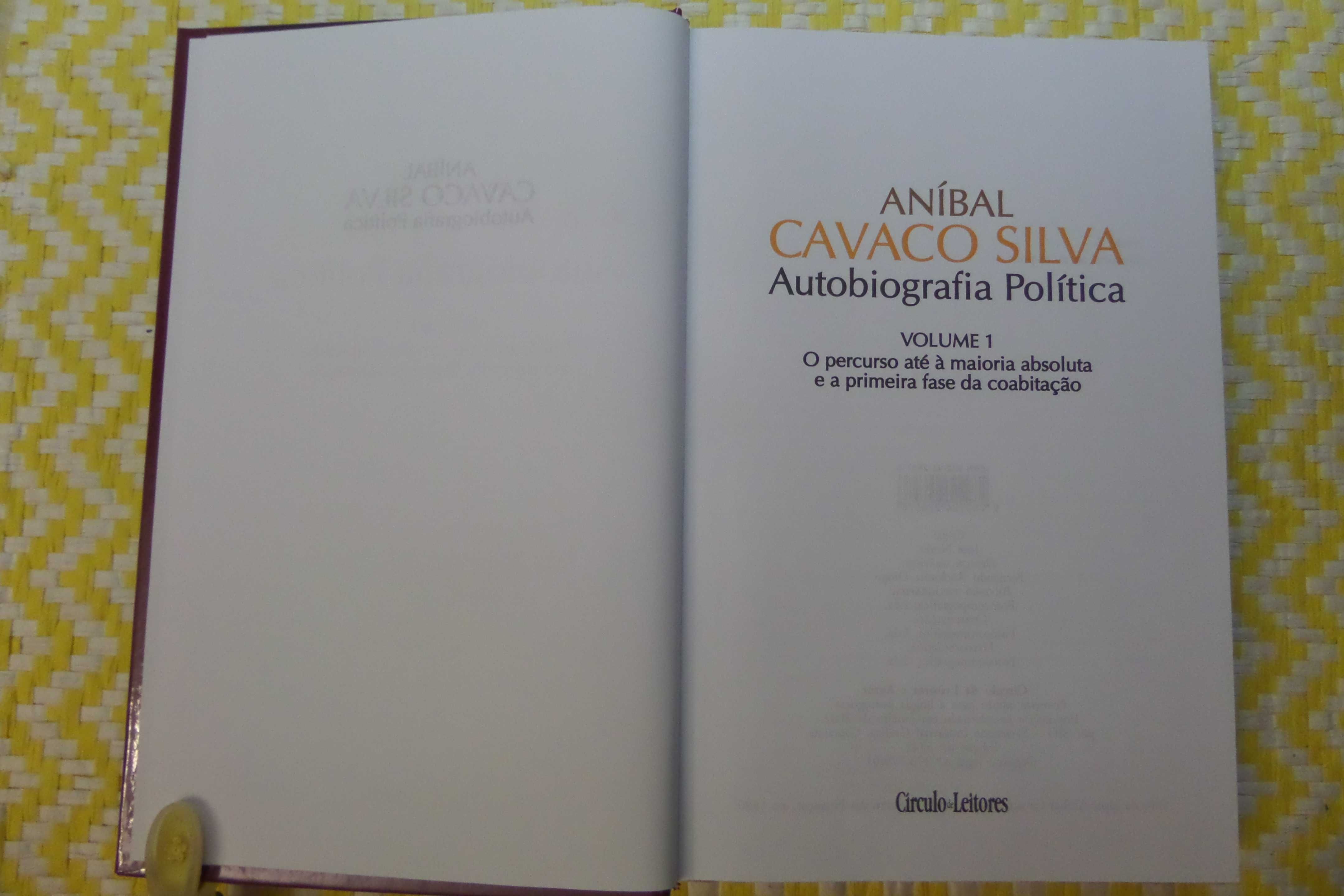 Anibal Cavaco Silva Autobiografia política Vol I