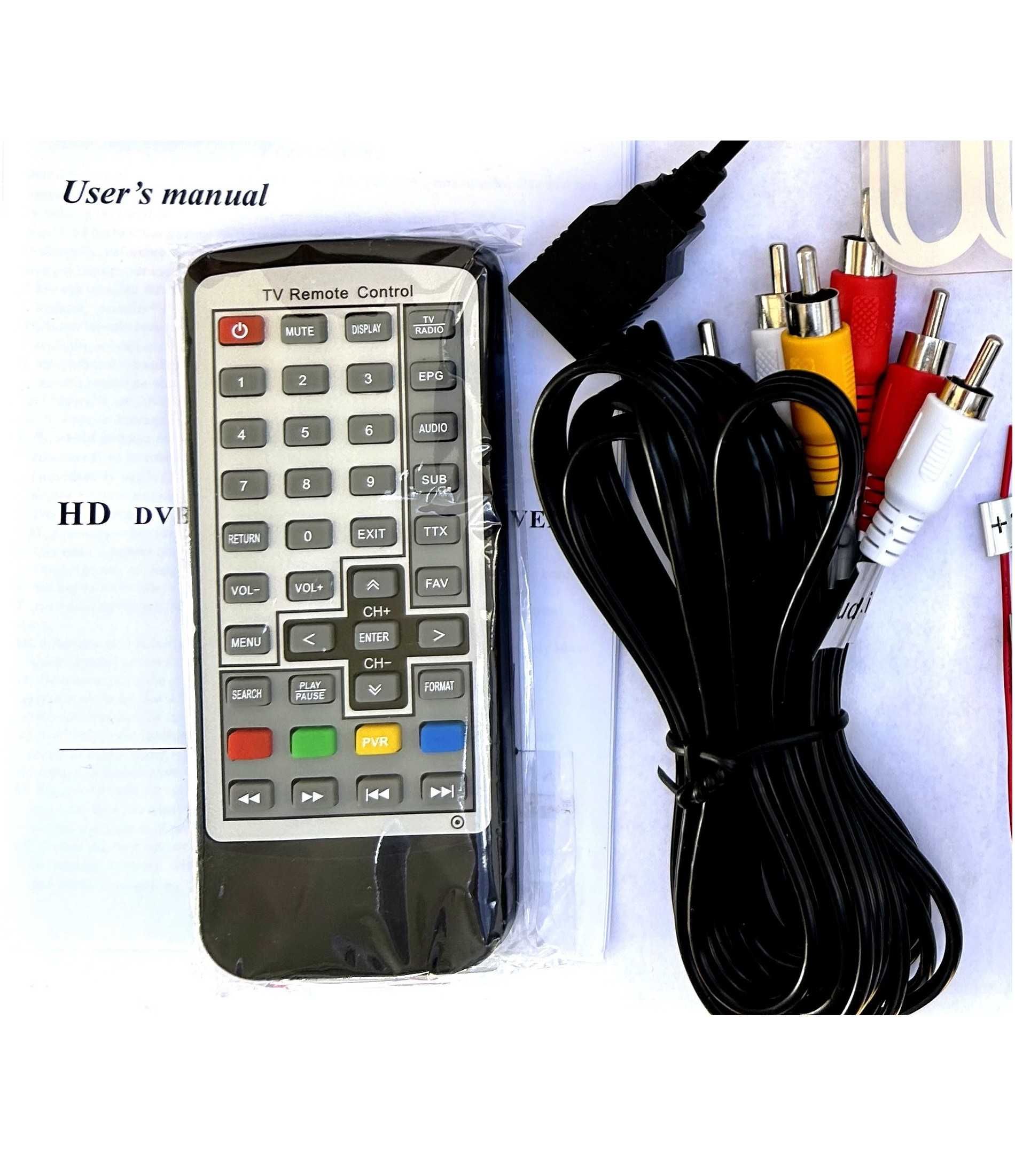 Tuner Cyfrowy Samochodowy TV DVB-T2 H.265 HEVC HDMI 2x antena 12V 24V