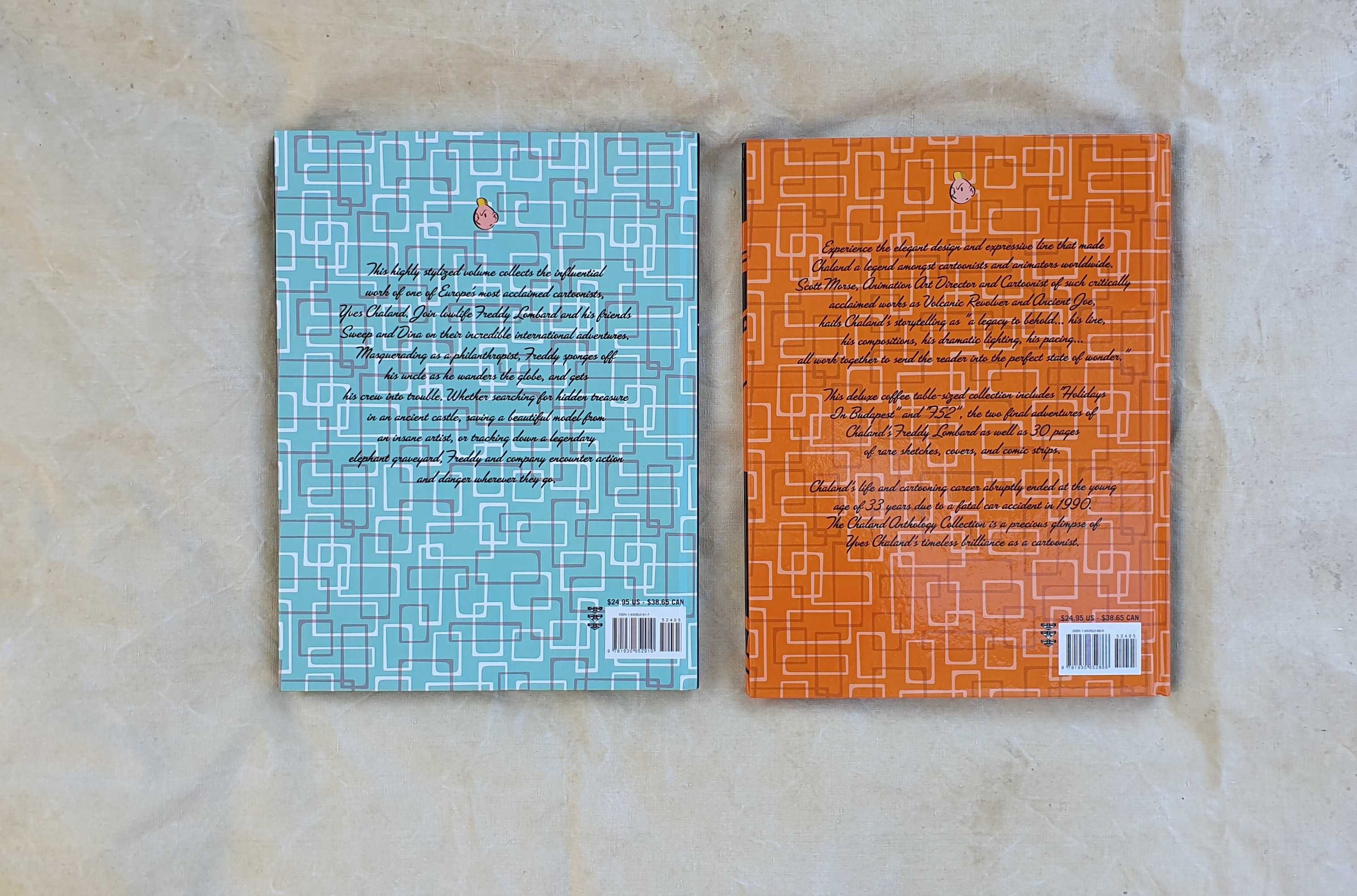 Conjunto de dois livros de banda desenhada Freddy L., de Chaland.