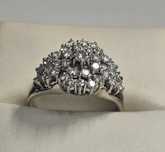 Pierścionek złoty z brylantami 1.0 ct p.585 certyfikat roz.18