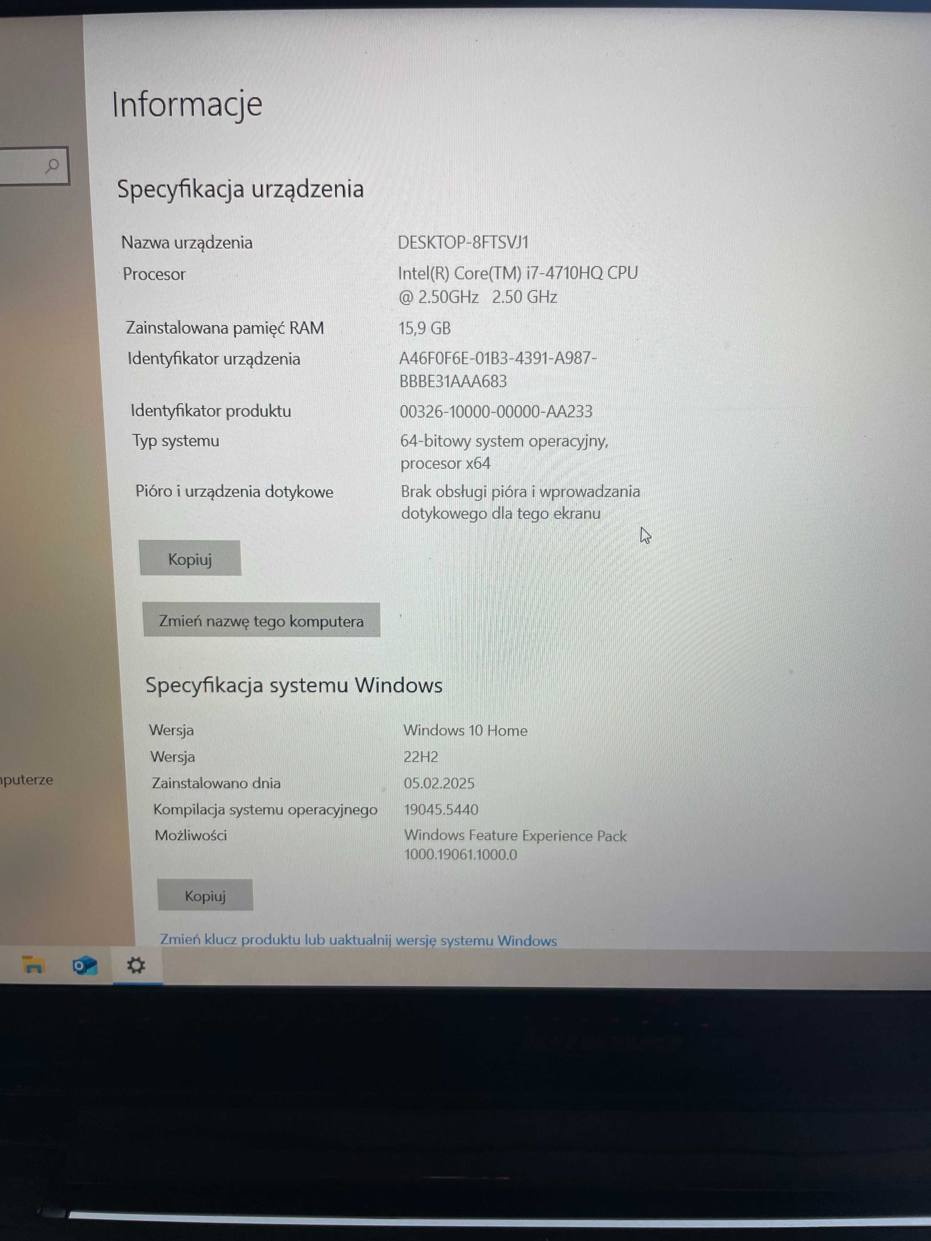 Sprzedam laptopa lenovo Y50-70