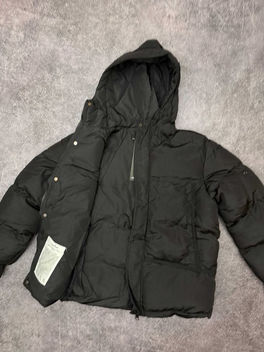 Stone Island Puffer Jacket чорна куртка пуховик стон айленд з патчем
