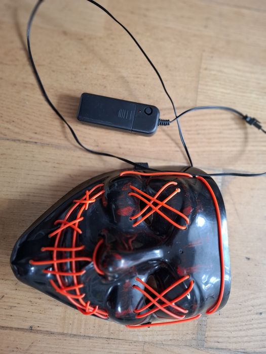 Maski halloween bal przebierańców Purge led