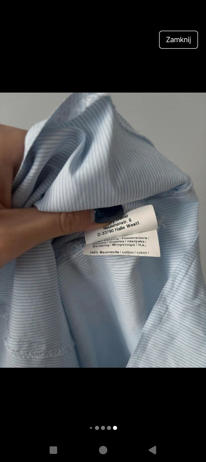 Elegancka koszula Gerry Weber błękitna w paski