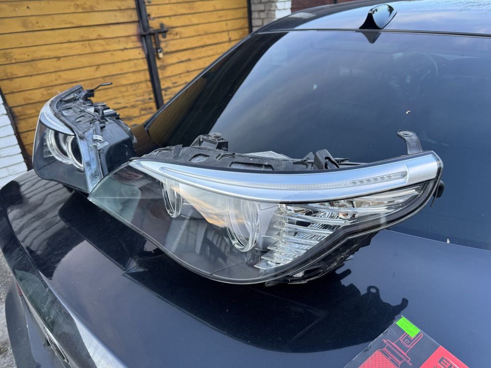 Komplet lamp przednich BMW E60/E61-po pełnej regeneracji-stan IDEALN