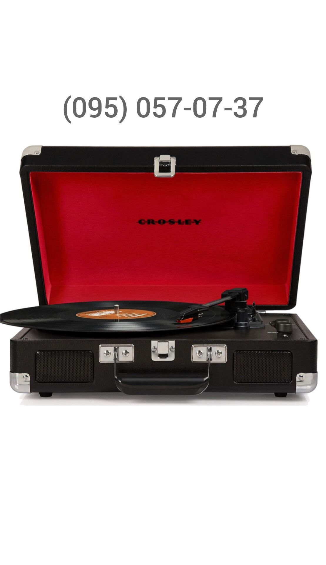Програвач вінілу Crosley Cruiser Deluxe Black, є інші кольори
Crosley