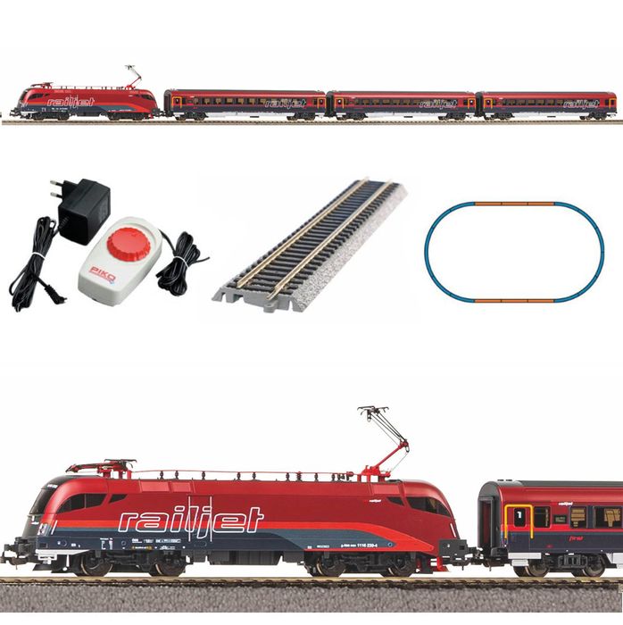 Piko 57178 - Zestaw startowy pociąg Rail Jet OBB H0 1:87 pasażerski