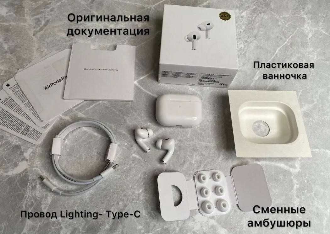 Навушники AirPods pro В2 Lux 1:1 (робочі шумозаглушення та прозорість)