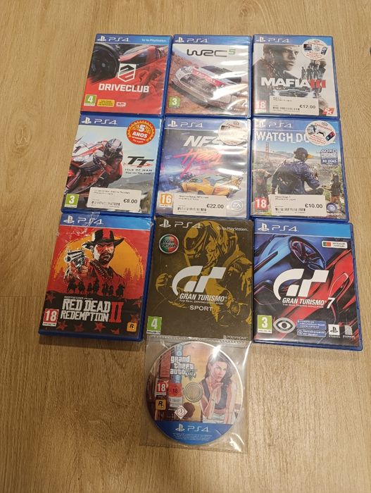 PS4+2 comandos+Auscultadores+10 jogos+6 bluerays(saga Harry Potter)+