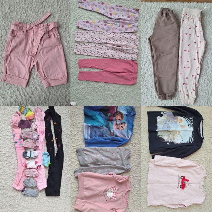 Набор одягу 116 122. Штани. Кофта. Лонгслів. Шорти. Леггінси