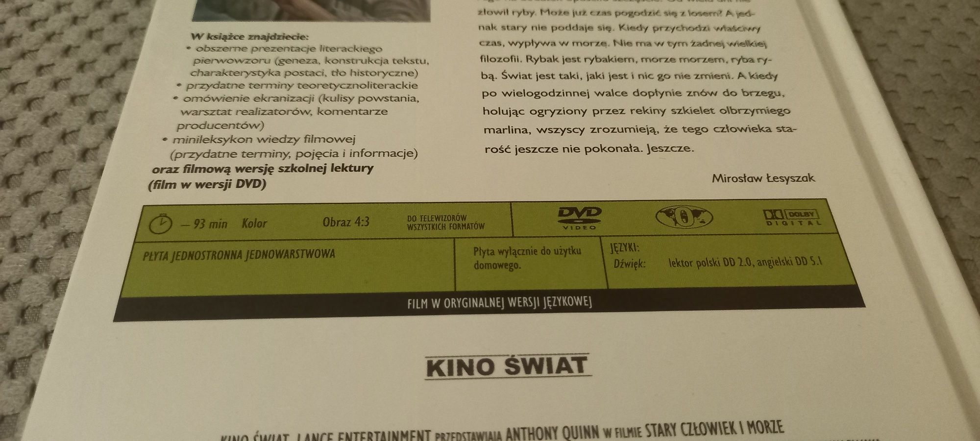 Stary człowiek i morze dvd