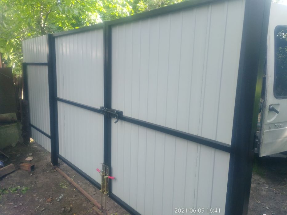 Ворота,установка заборов.Навесы для авто,поднавесы.