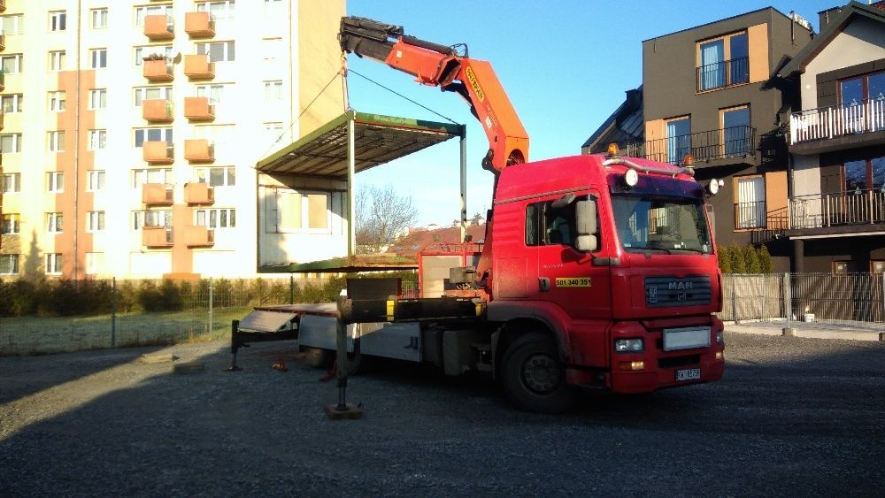 Transport ciężarowy HDS Kontenerów,maszyn,szalunków,mat.budowlanych