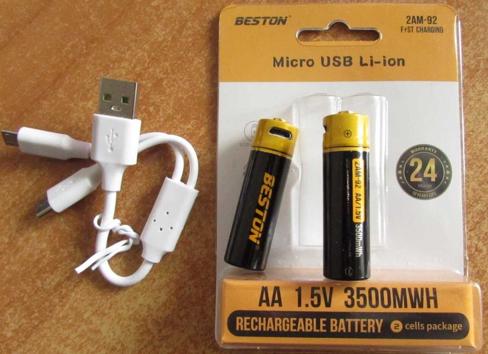 Акумулятори літієві 1.5v АА/ААА 4.2v 14500 18650/4000мА 21700/6000мА