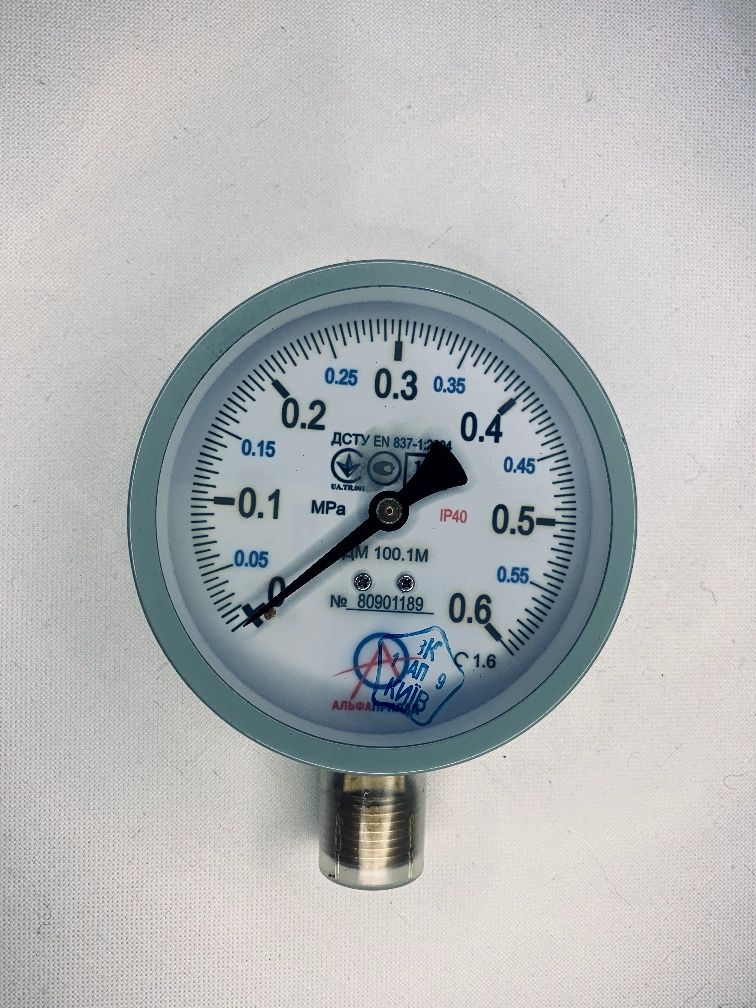 Манометр ДМ 100.1М (радіальний) 0-0.6МПа