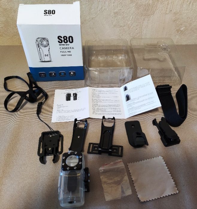 Аквабокс коробка крепления для мини видео камеры регистратора MD-80