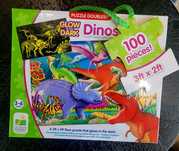 Puzzle gigant dinozaury świecące w ciemności