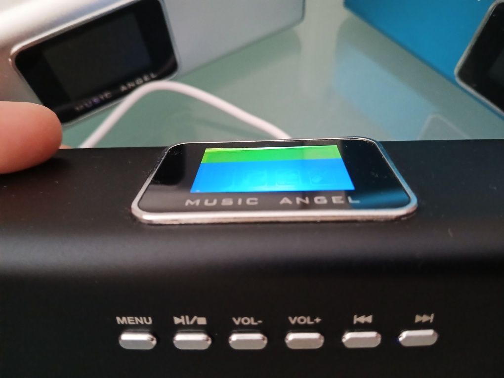Nova coluna usb e sd e jack e radio
