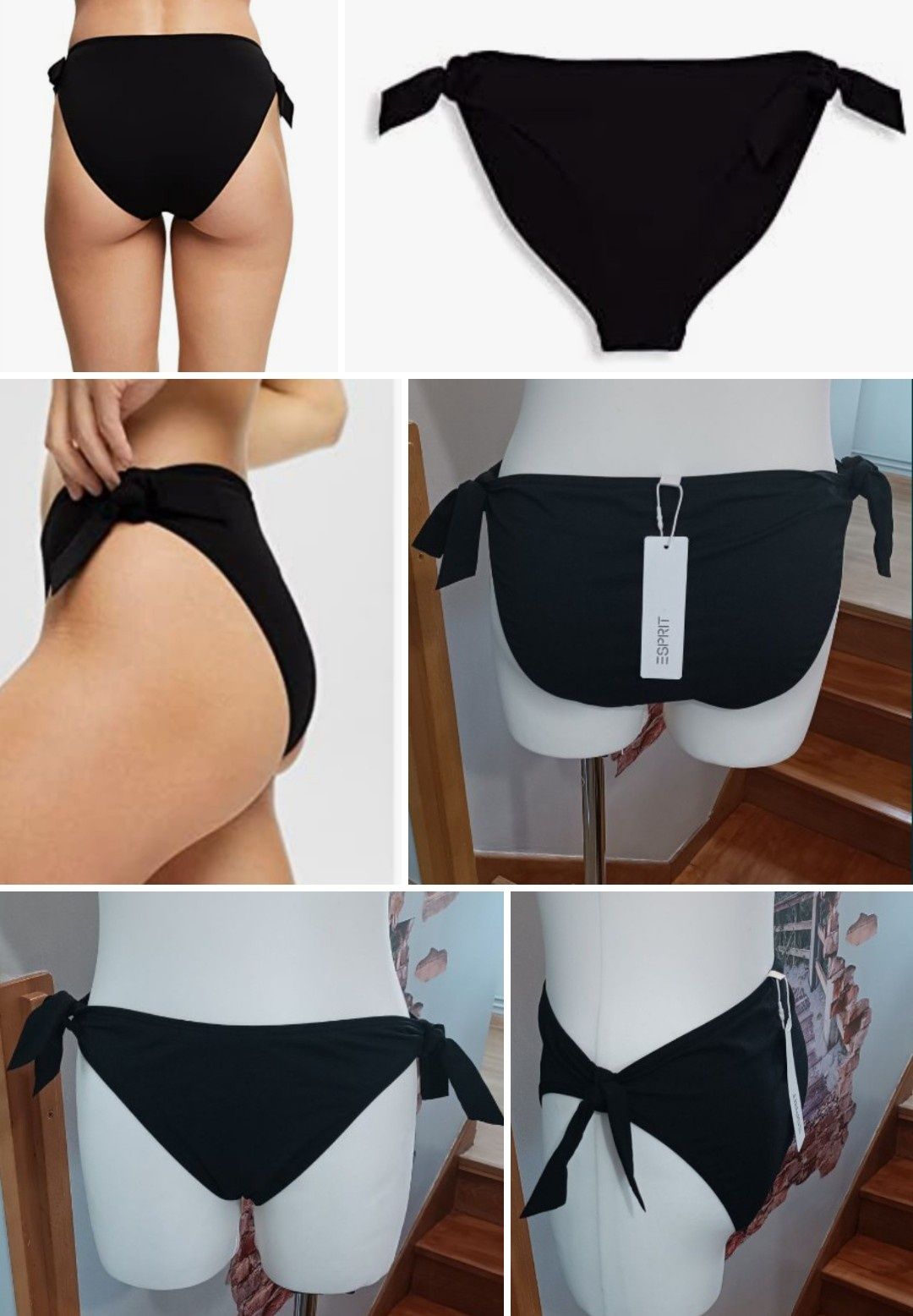 Esprit Dół od Bikini Damskie Czarne r. XL/42 Nowe