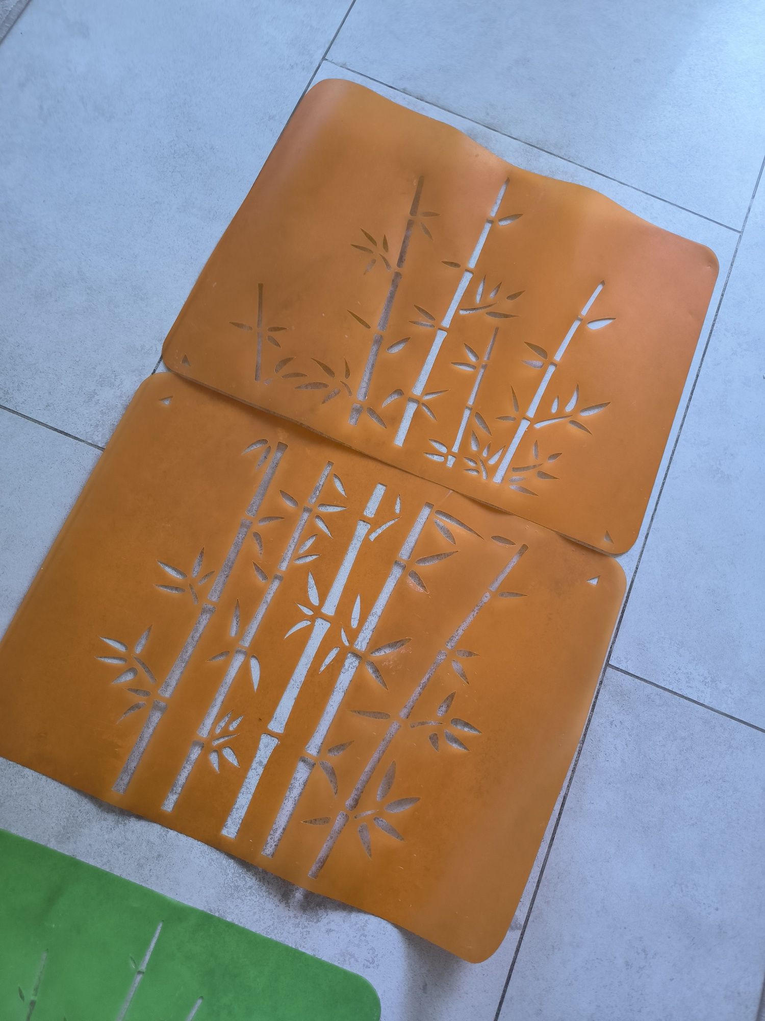 Szablony malarskie do ścian bambus/ trawa 2 sztuki