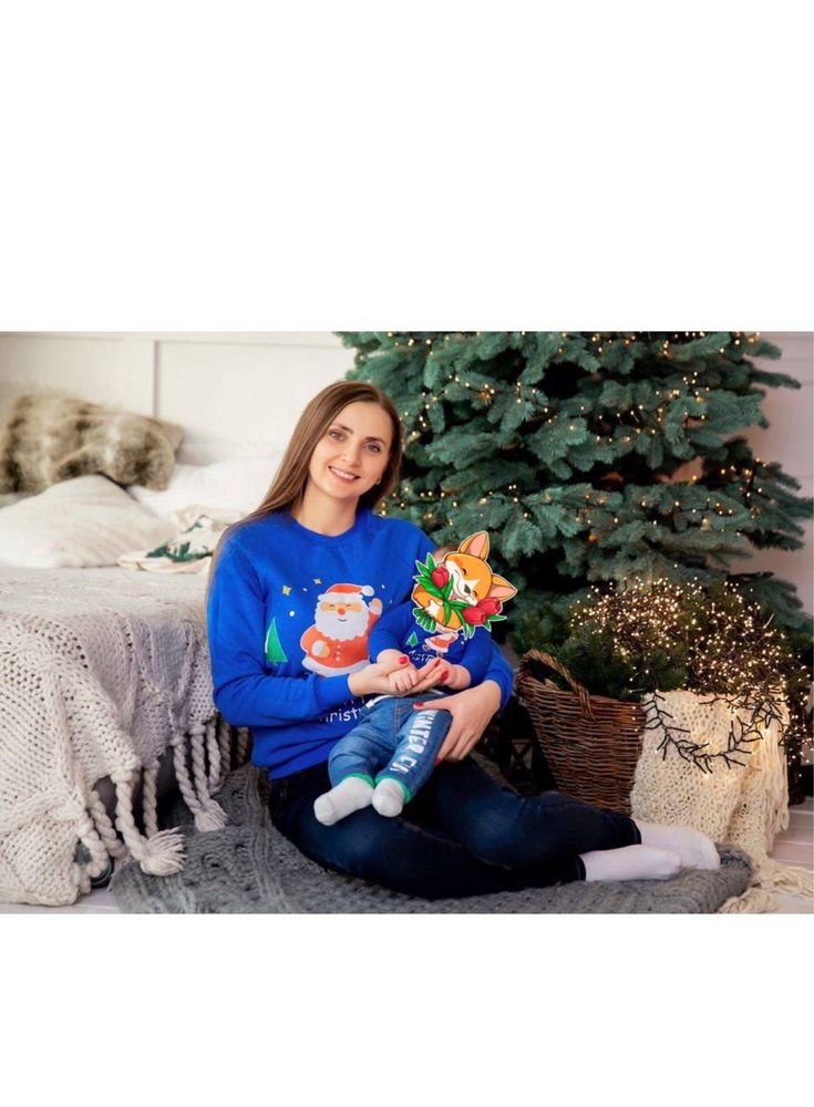 Новорічні светри, сімейний лук, новорічний family look