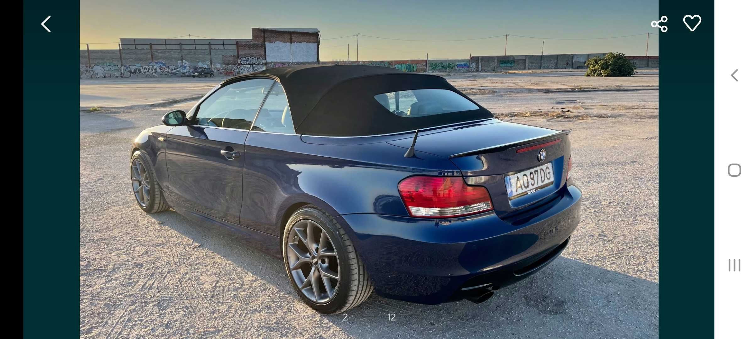 BMW 123 205cv cabrio pack M