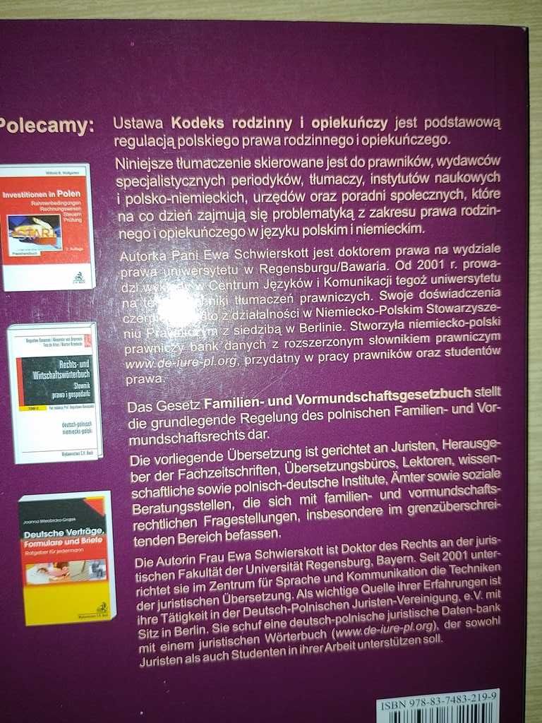 Kodeks rodzinny i opiekuńczy polsko-niemiecki dla tłumaczy