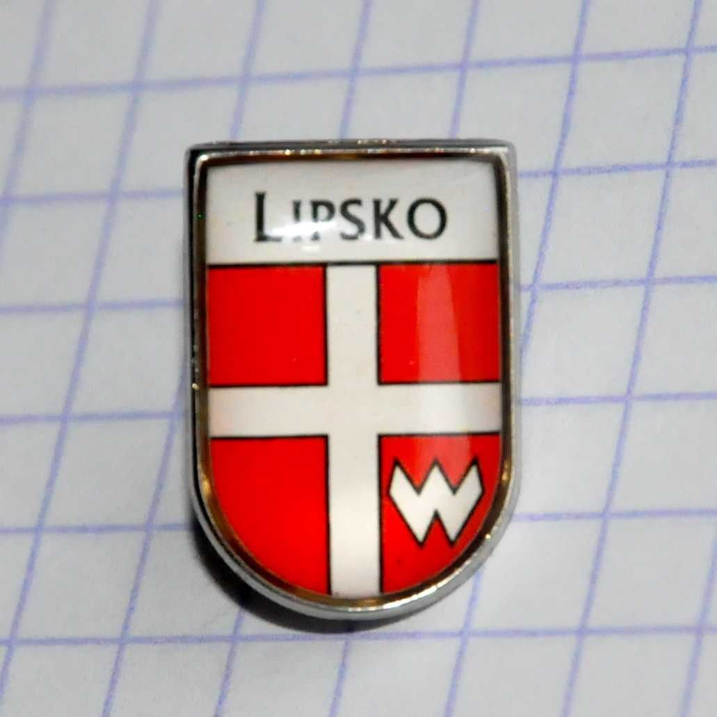 LIPSKO - odznaka, pin, pins, przypinka herb miasta