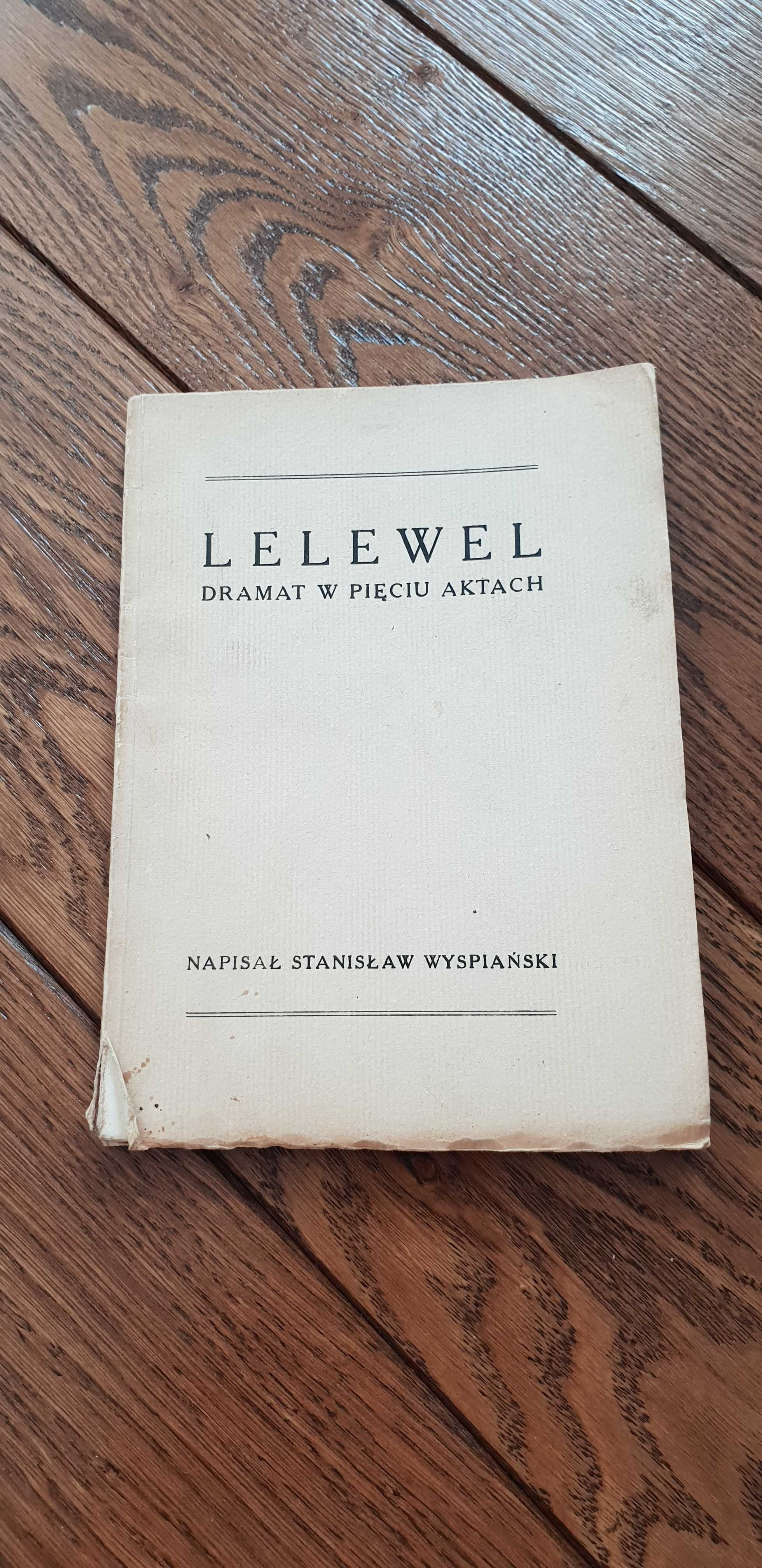 Książka rok 1908 "Lelewel" Stanisław Wyspiański -  115 lat