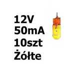 żarówka miniaturowa żółta 3x7mm 12V 50mA 10szt