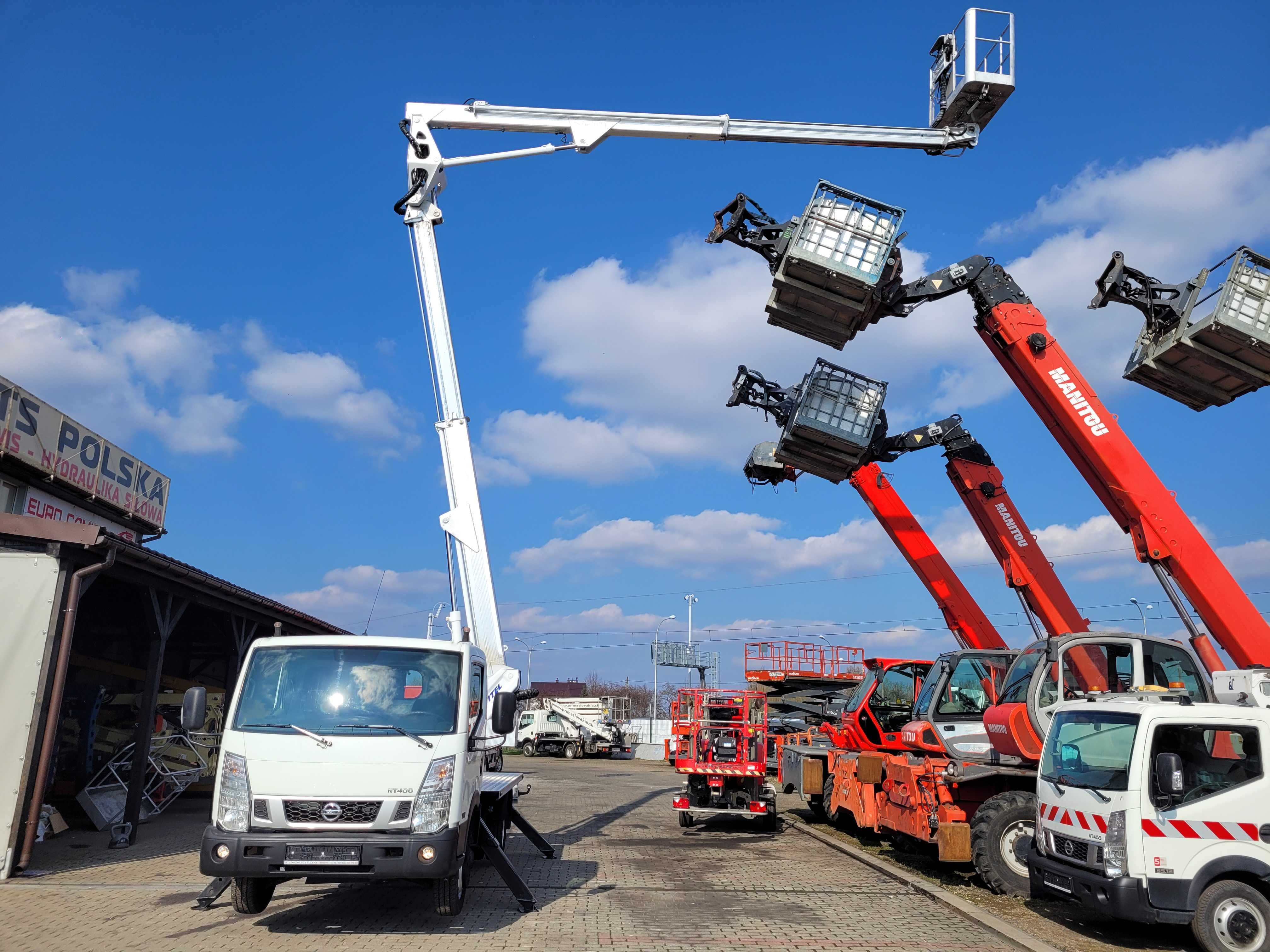 koszowy/20m/HX195/nissan/multitel/isoli/podnośnik/zwyżka/hydraulika