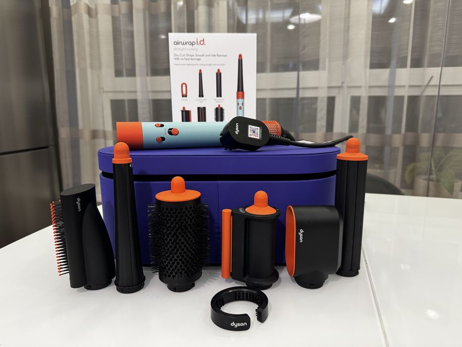 Стайлер Dyson Airwrap Ceramic Platina/Topaz для прямого і хвилястого