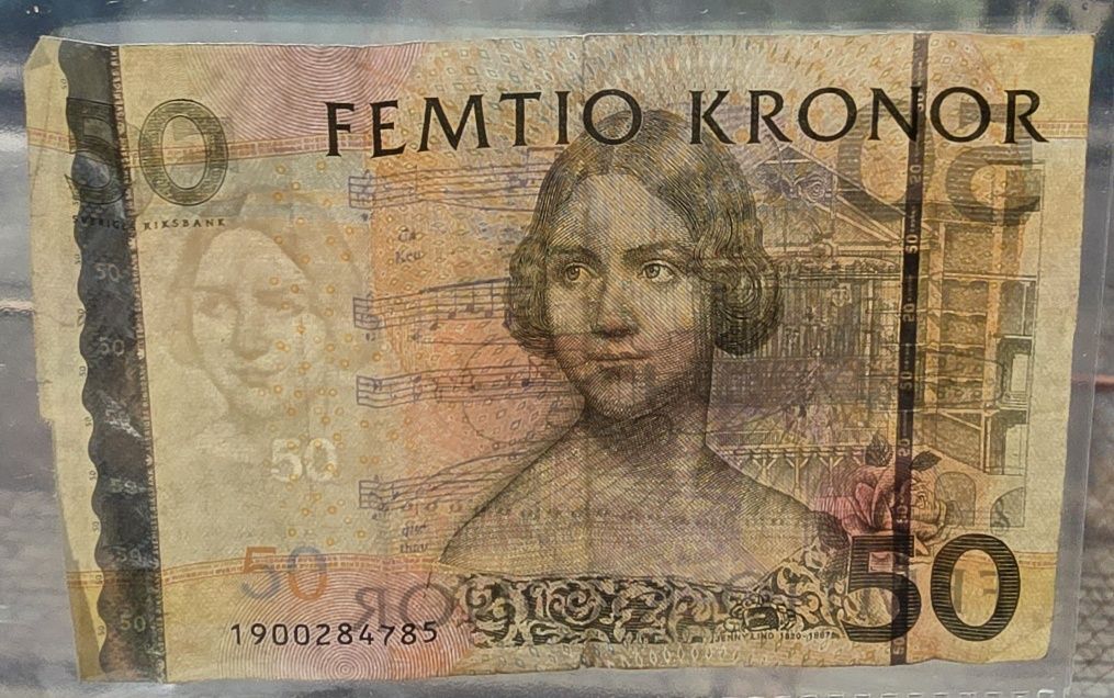 Banknot 50 koron szwedzkich z obiegu 1 sztuka P-64c
