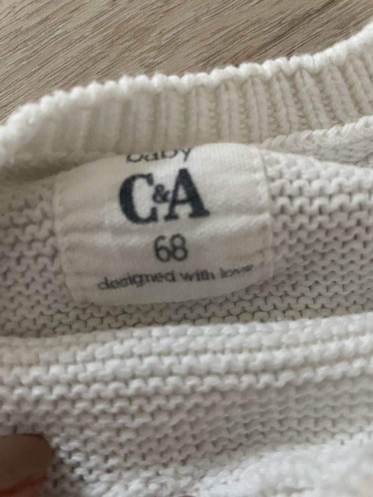 Sweter, sweterek niemowlęcy C&A r 68