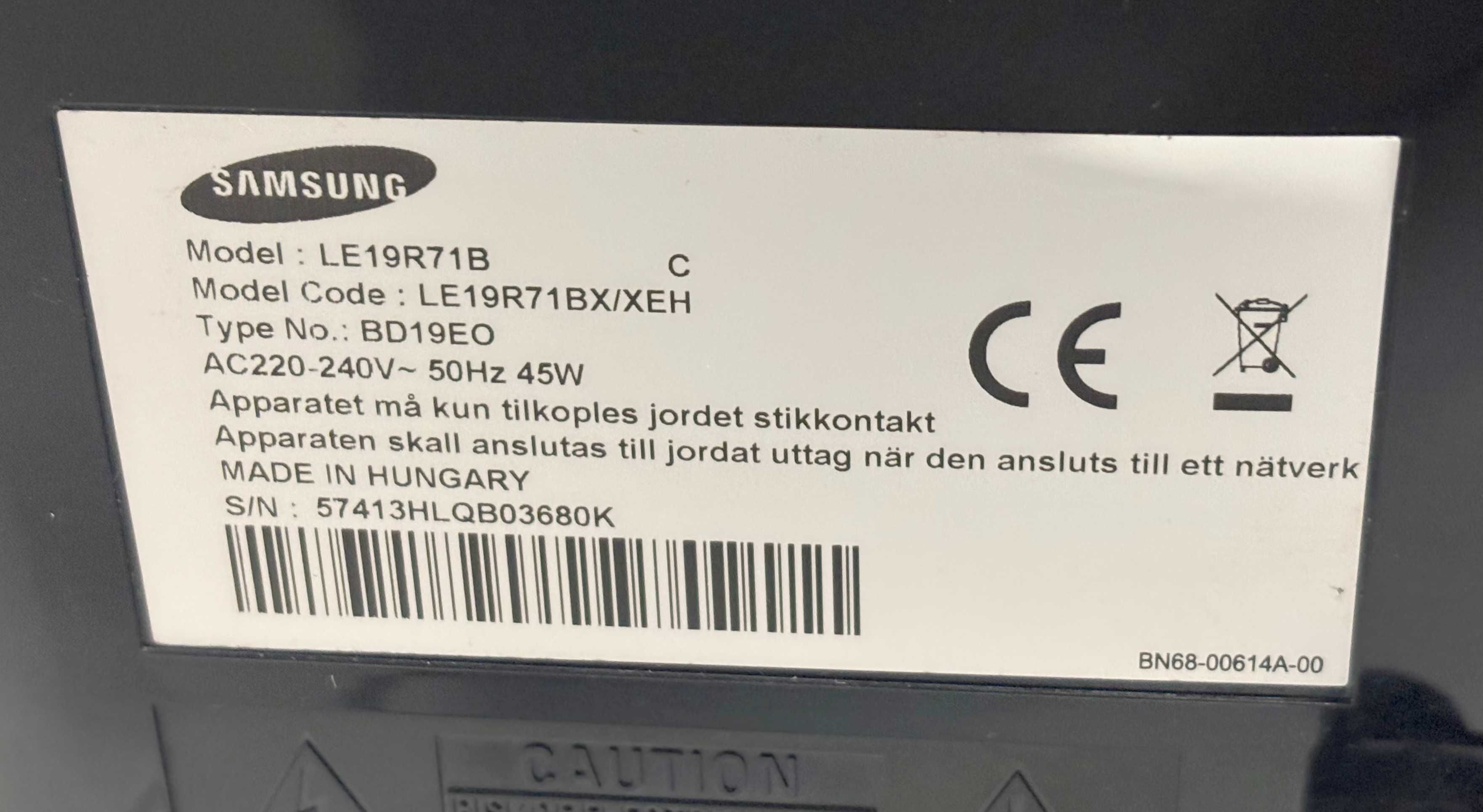 Telewizor Samsung LE19R71B / 19'' / WYSYŁKA / Nowy Lombard / Katowice