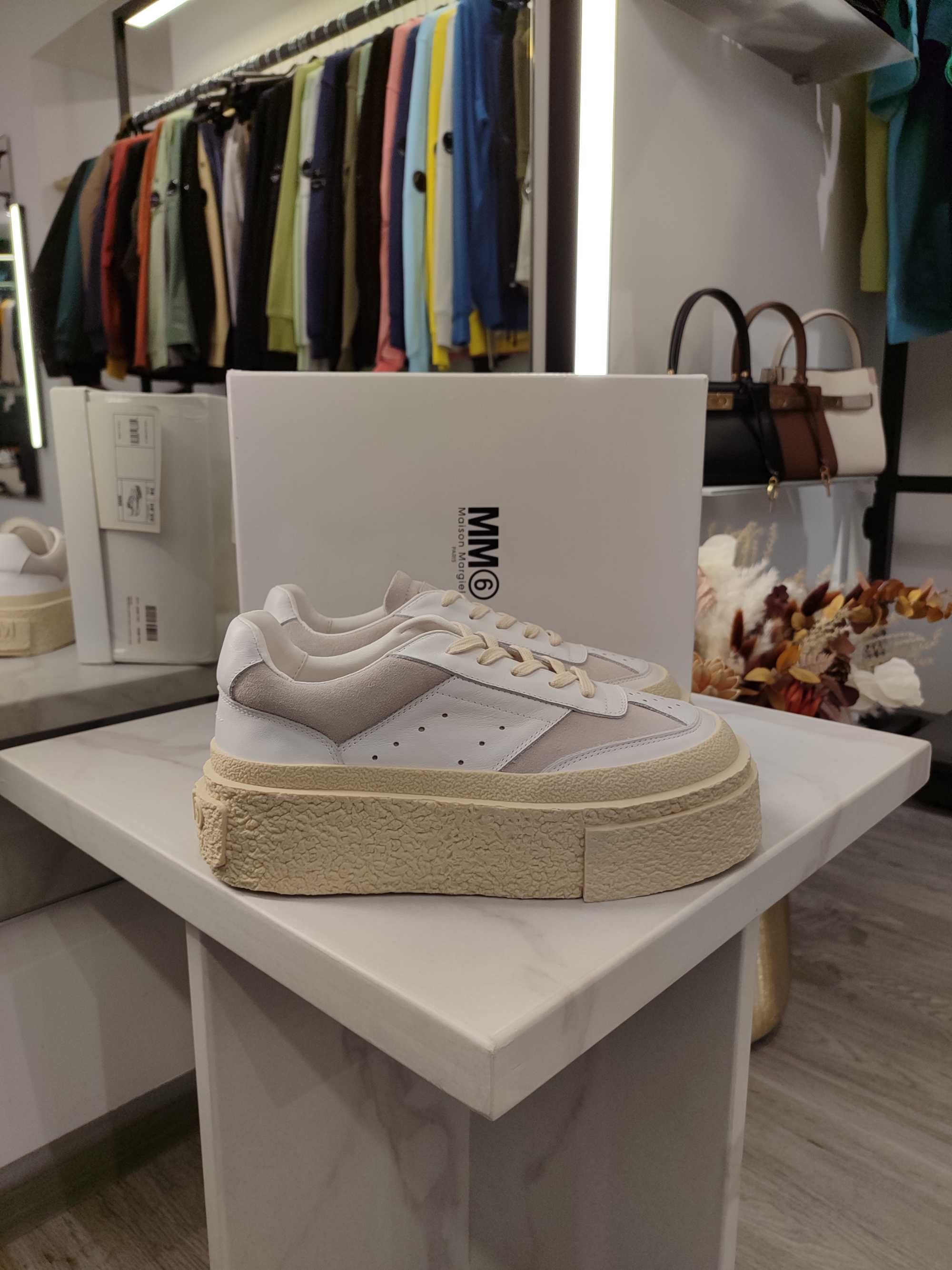 Кеди MM6 Maison Margiela Platform Sneaker White