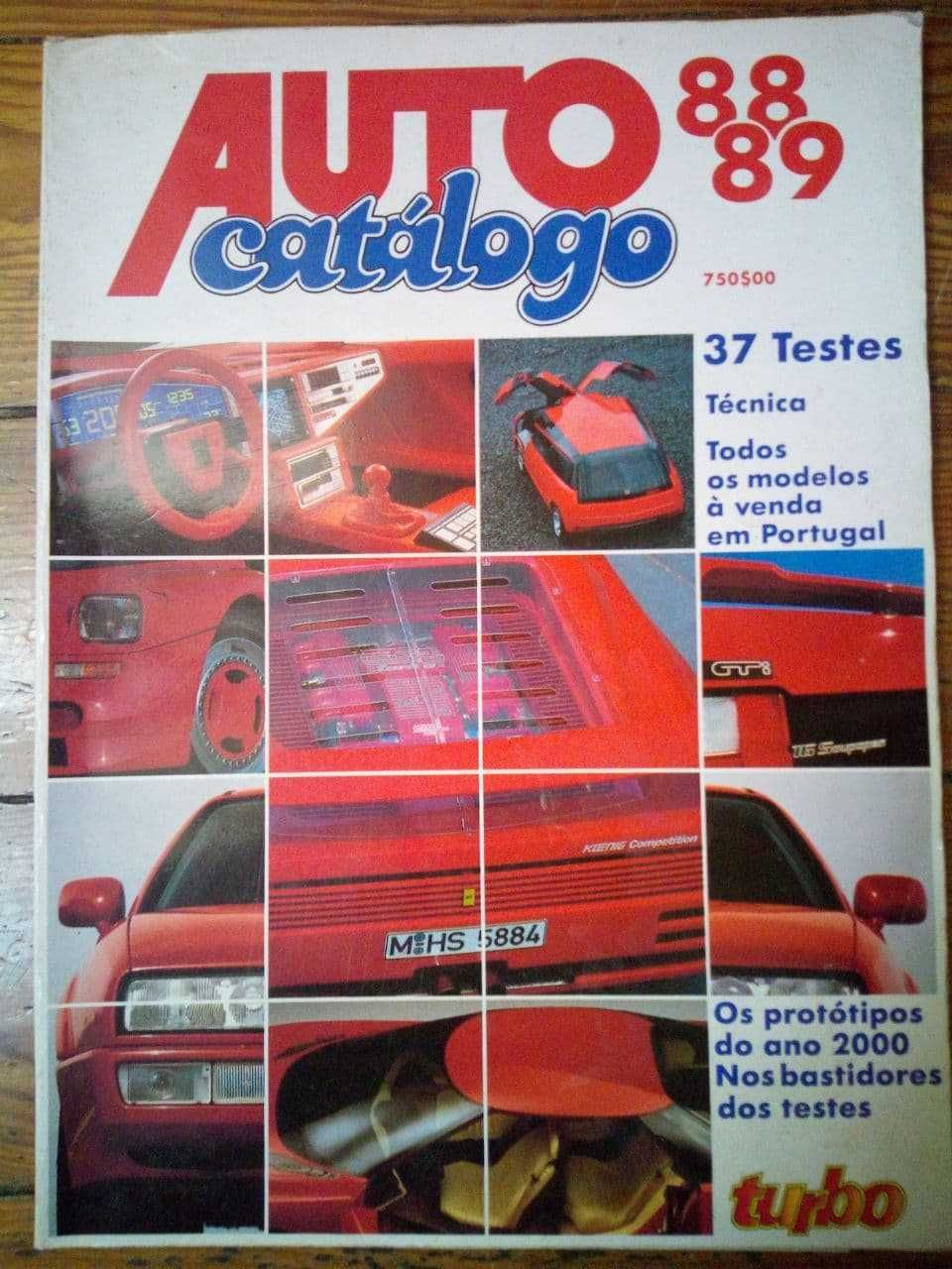 Auto-catálogo Turbo 88/89 e revistas turbo.